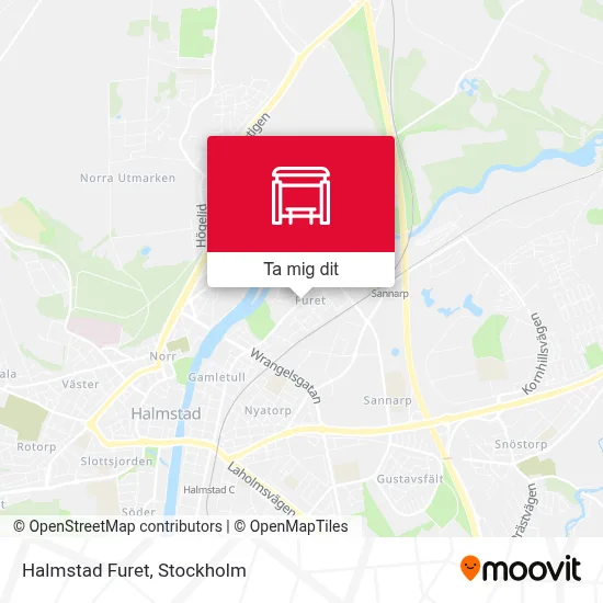 Halmstad Furet karta