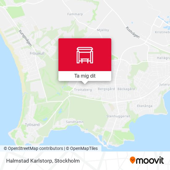 Halmstad Karlstorp karta