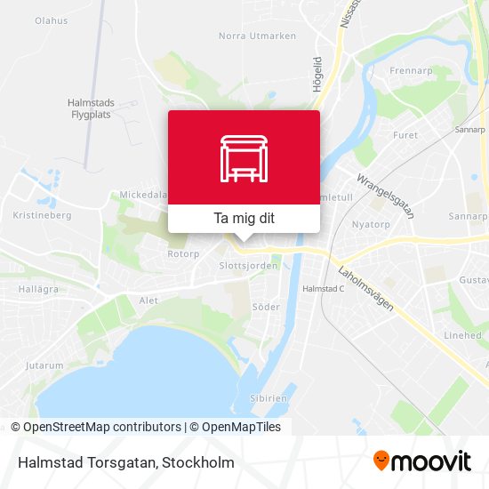 Halmstad Torsgatan karta