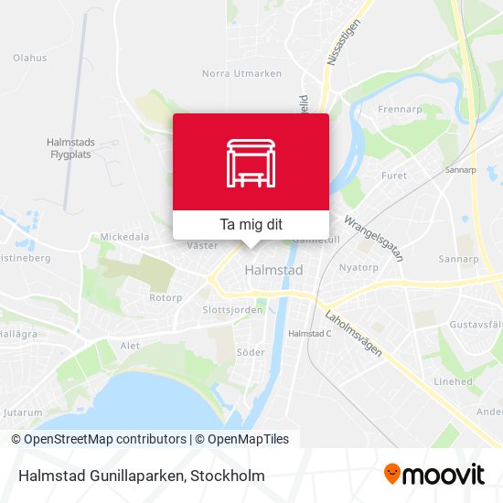Halmstad Gunillaparken karta
