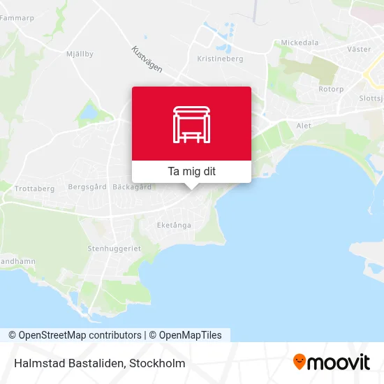 Halmstad Bastaliden karta