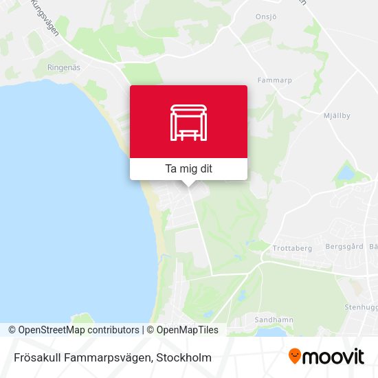 Frösakull Fammarpsvägen karta