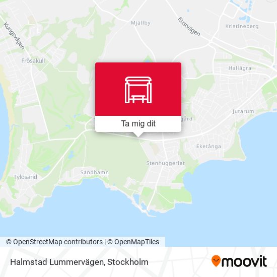 Halmstad Lummervägen karta