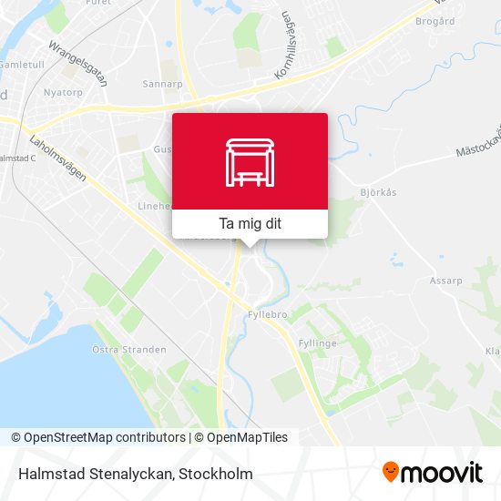 Halmstad Stenalyckan karta