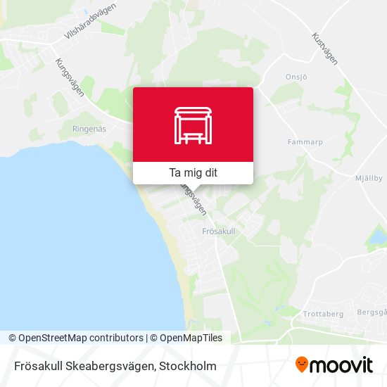 Frösakull Skeabergsvägen karta