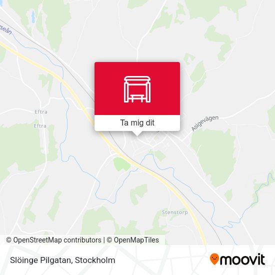 Slöinge Pilgatan karta