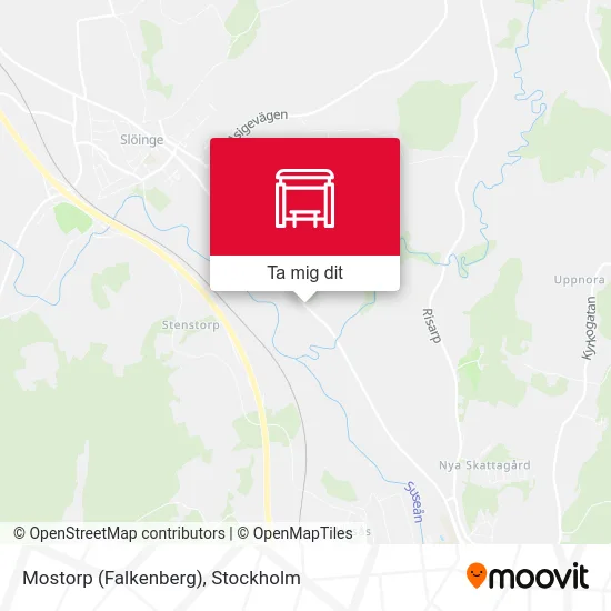 Mostorp (Falkenberg) karta