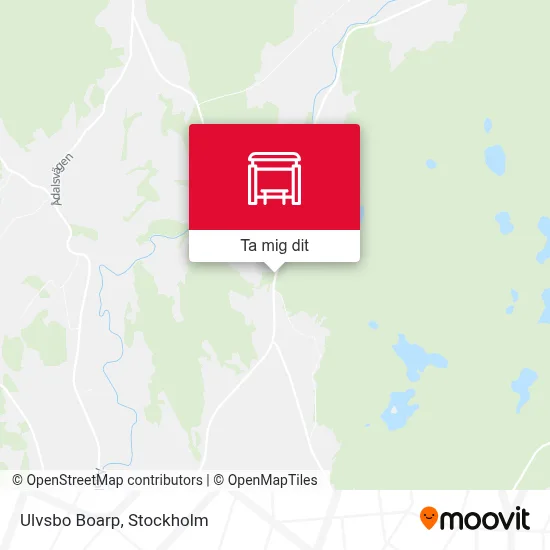 Ulvsbo Boarp karta