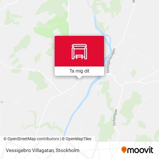 Vessigebro Villagatan karta