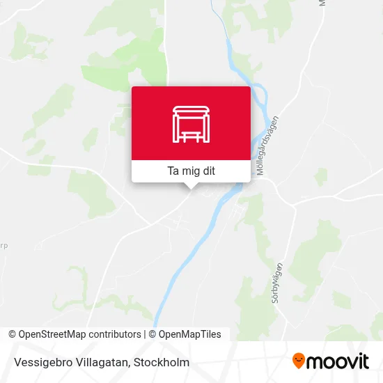 Vessigebro Villagatan karta