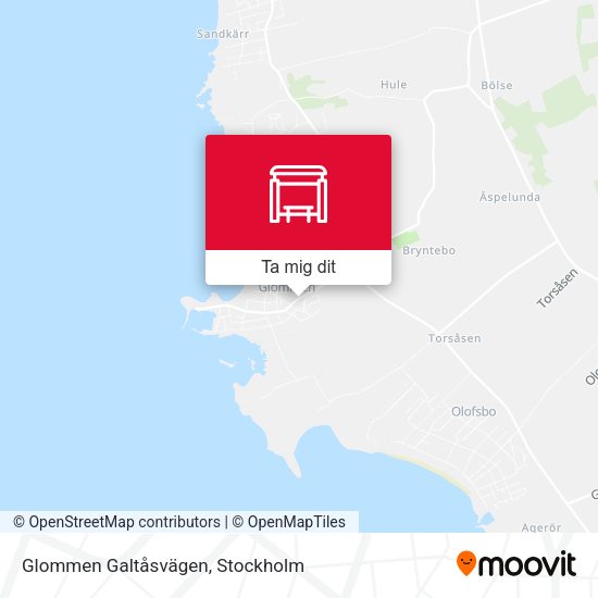 Glommen Galtåsvägen karta