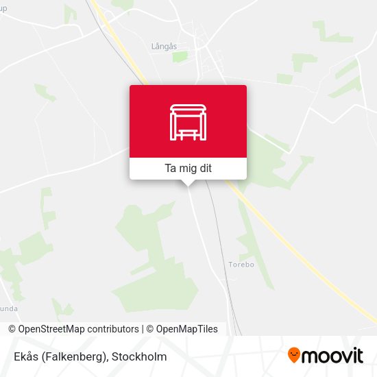 Ekås (Falkenberg) karta