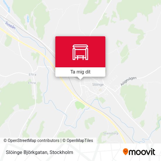 Slöinge Björkgatan karta