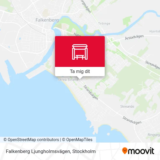 Falkenberg Ljungholmsvägen karta