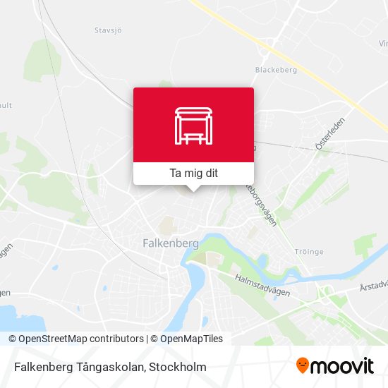 Falkenberg Tångaskolan karta