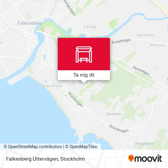 Falkenberg Uttervägen karta