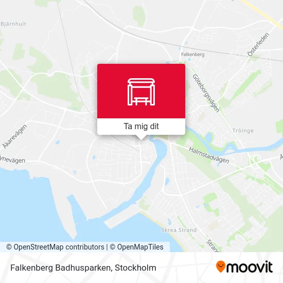 Falkenberg Badhusparken karta