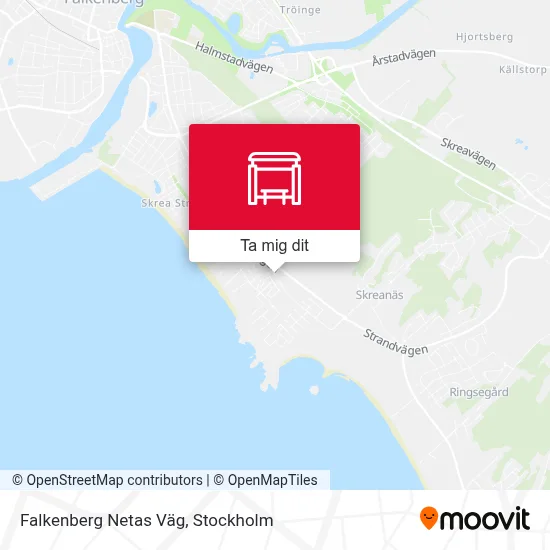 Falkenberg Netas Väg karta