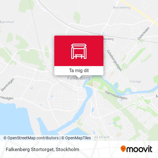 Falkenberg Stortorget karta