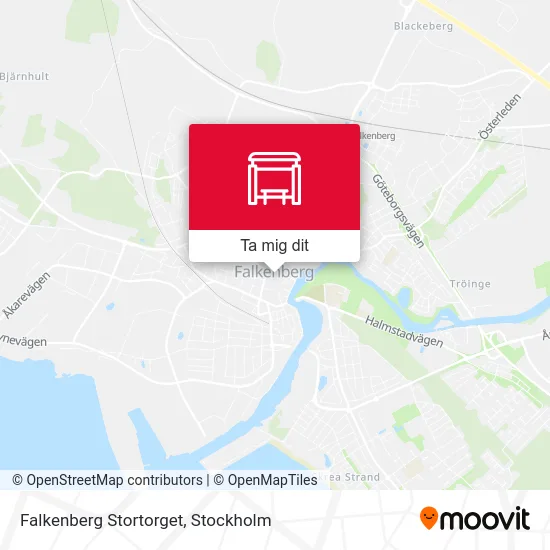 Falkenberg Stortorget karta