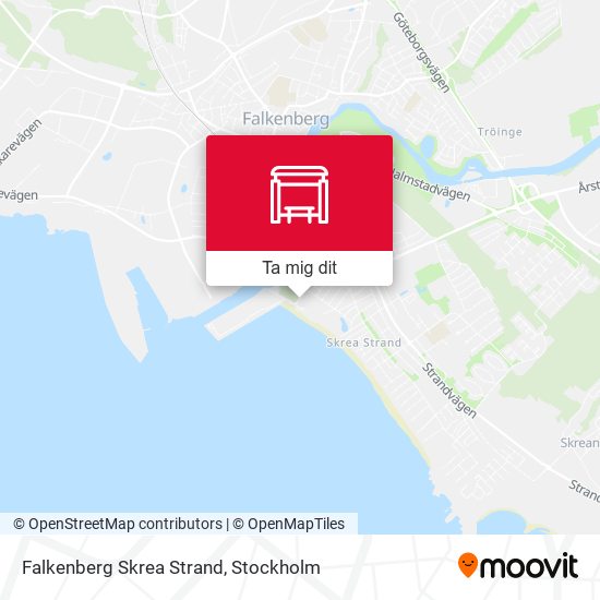 Falkenberg Skrea Strand karta