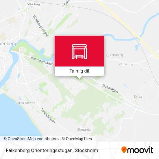 Falkenberg Orienteringsstugan karta