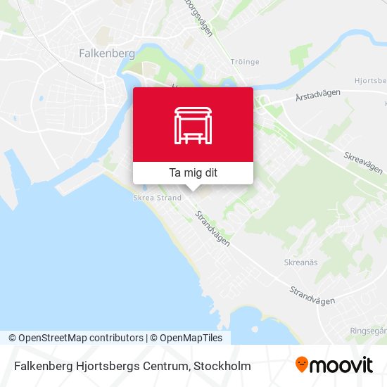 Falkenberg Hjortsbergs Centrum karta