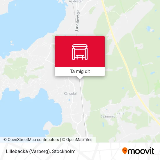 Lillebacka (Varberg) karta
