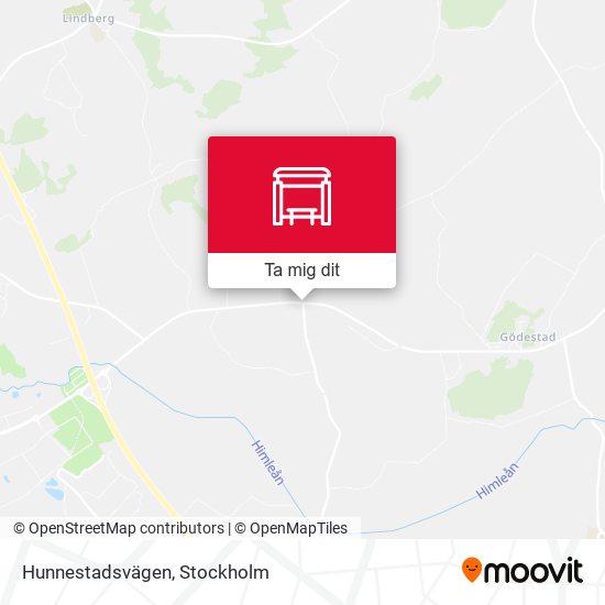 Hunnestadsvägen karta