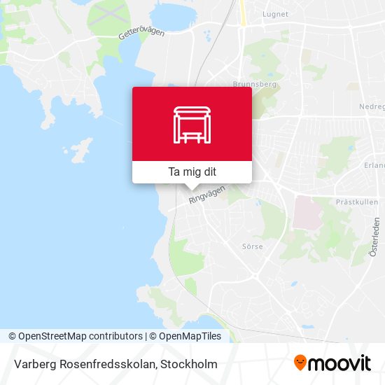 Varberg Rosenfredsskolan karta