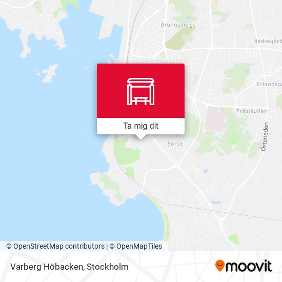 Varberg Höbacken karta