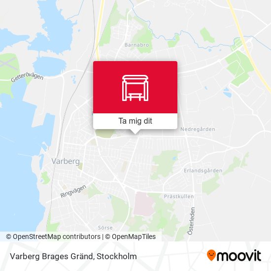 Varberg Brages Gränd karta