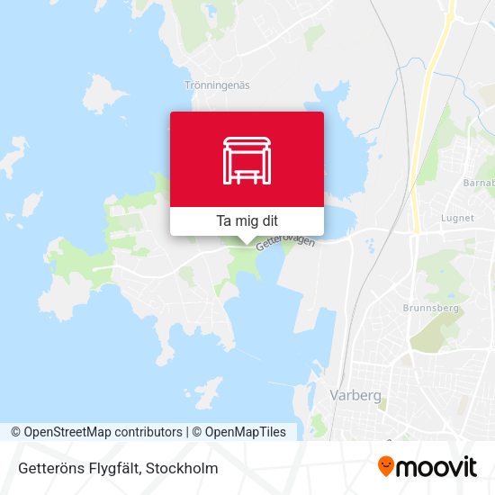 Getteröns Flygfält karta