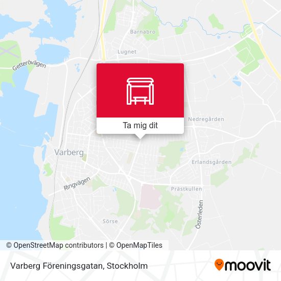 Varberg Föreningsgatan karta