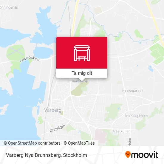 Varberg Nya Brunnsberg karta