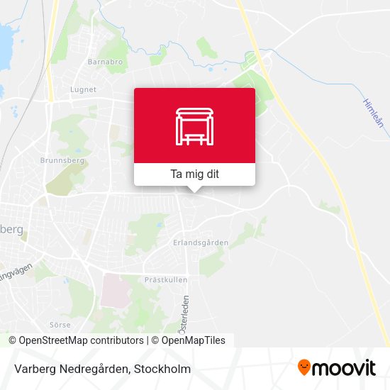 Varberg Nedregården karta
