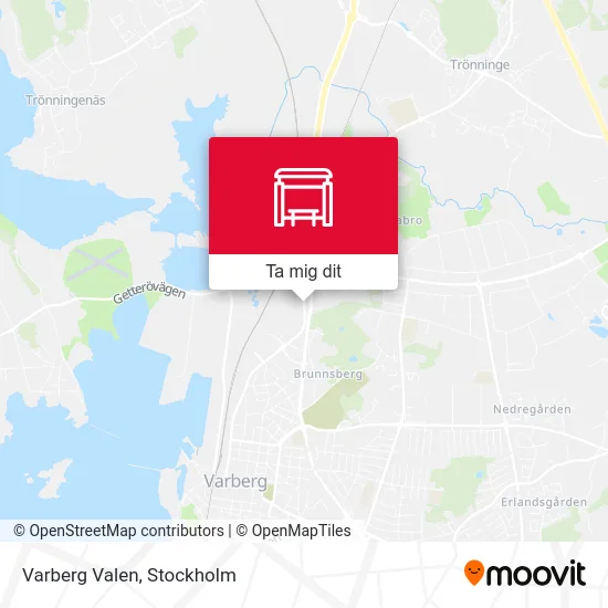 Varberg Valen karta