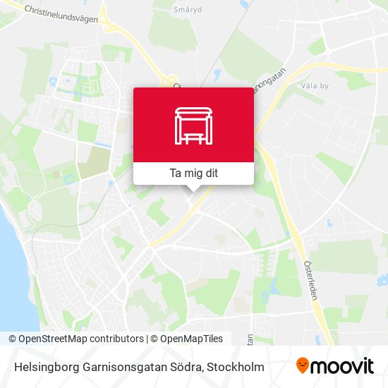 Helsingborg Garnisonsgatan Södra karta