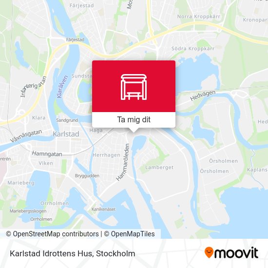 Karlstad Idrottens Hus karta