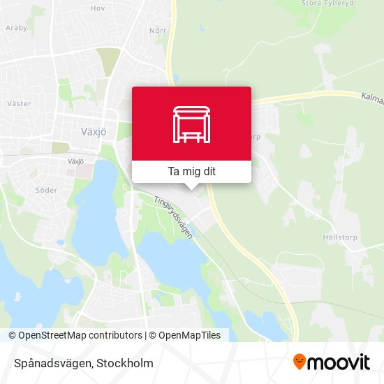 Spånadsvägen karta