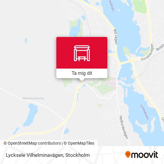 Lycksele Vilhelminavägen karta