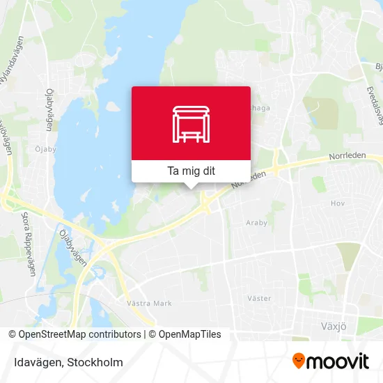 Idavägen karta