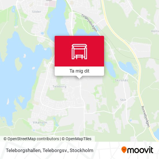 Teleborgshallen, Teleborgsv. karta