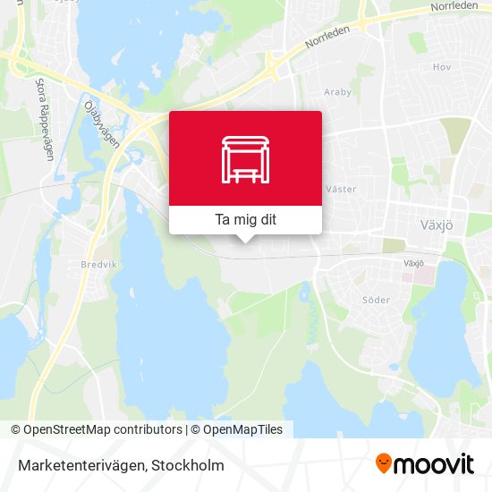 Marketenterivägen karta