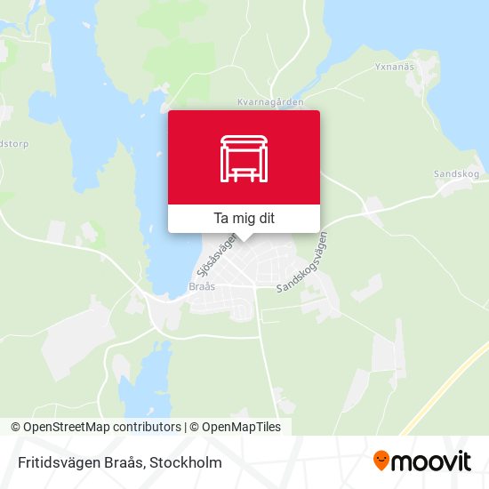 Fritidsvägen Braås karta