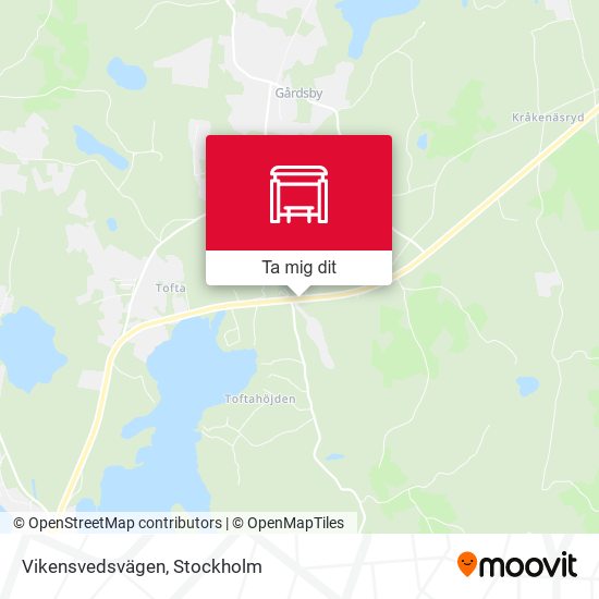 Vikensvedsvägen karta