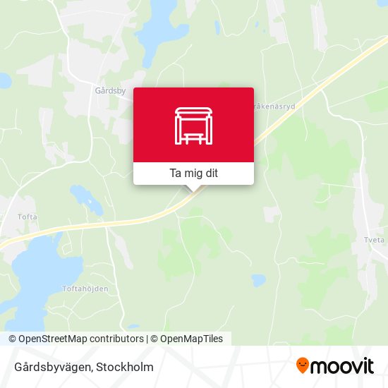 Gårdsbyvägen karta