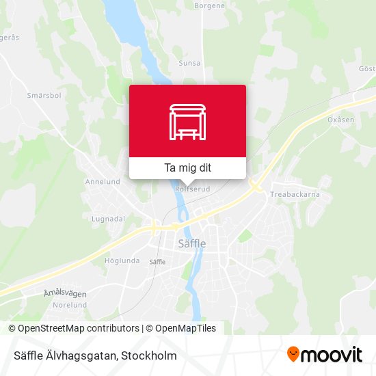 Säffle Älvhagsgatan karta
