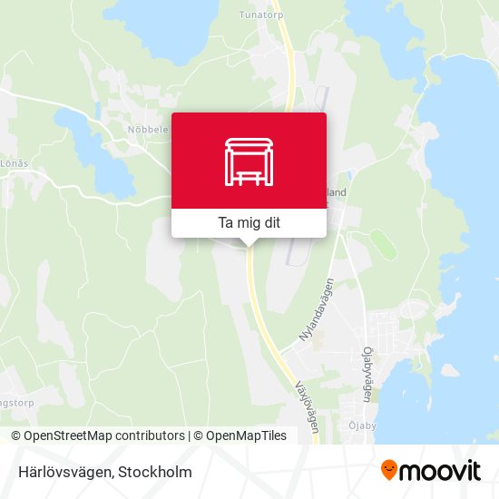 Härlövsvägen karta