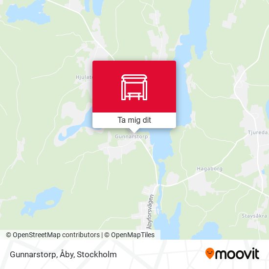 Gunnarstorp, Åby karta